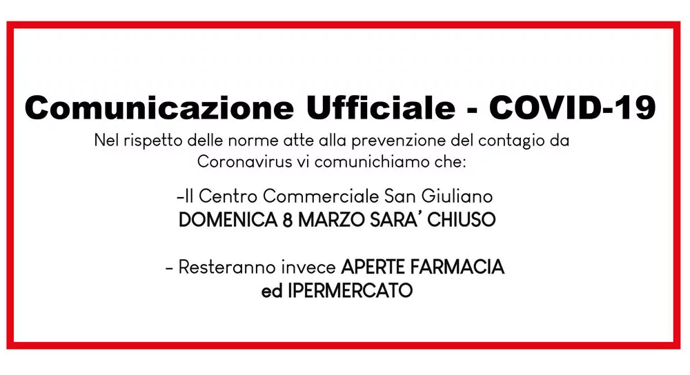 COMUNICAZIONE UFFICIALE - COVID -4