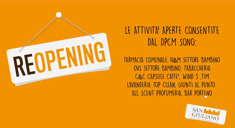 ATTIVITA' APERTE CONSENTITE DA DPCM