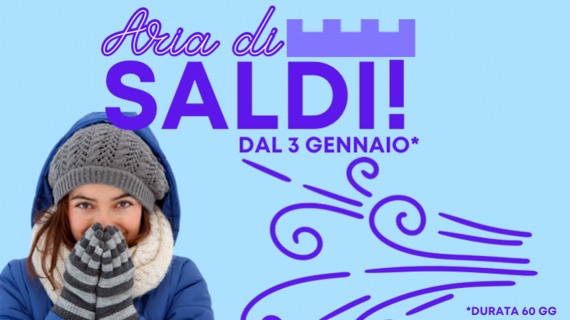 ARIA DI SALDI NEL 2026!