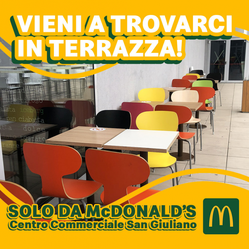 McDonald's inaugura la nuova terrazza all'aperto!