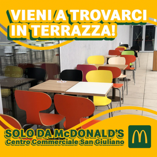 McDonald's inaugura la nuova terrazza all'aperto!