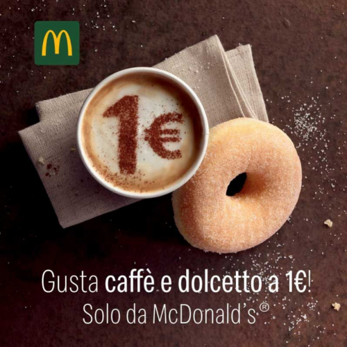 COLAZIONE a 1€ per tutta la settimana Da McDonald's!