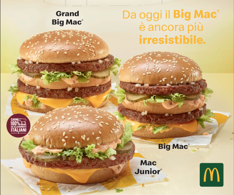 Nuovo, più grande ed irresistibile: vieni a scoprire il nuovo Big Mac® da McDonald's!